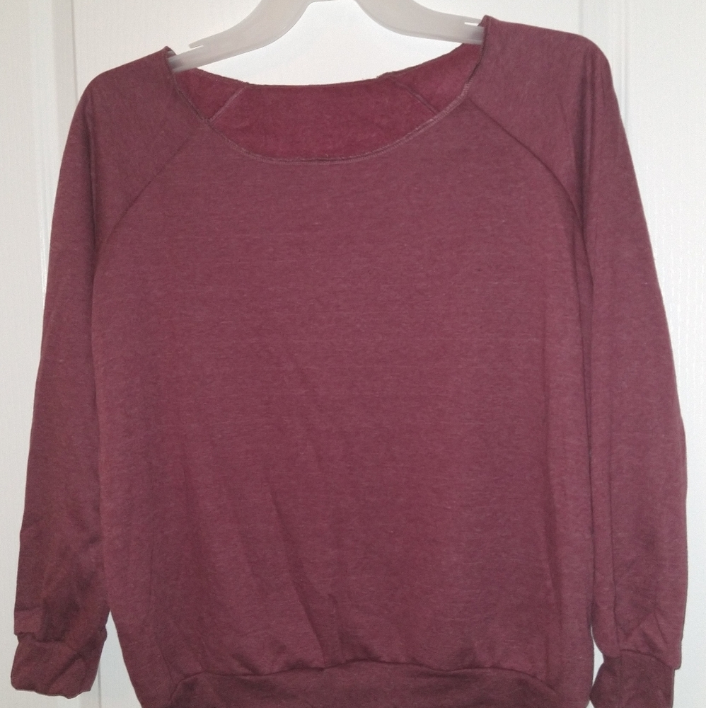 Off the shoulder sweatshirt